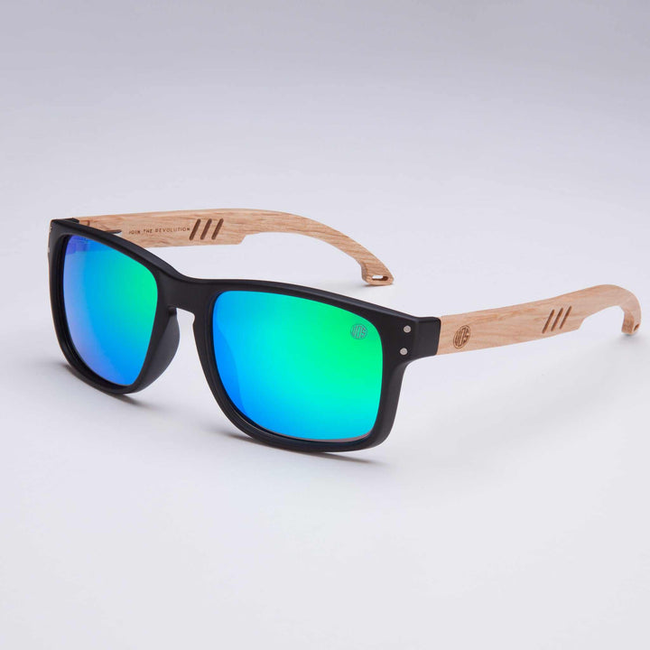 Bells Beach | Mens Polarised Sunglasses | Real Wood Arms