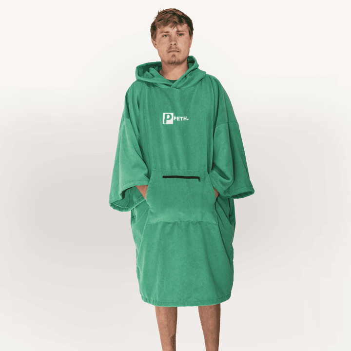 Microfibre Towel Changing Robe | Green