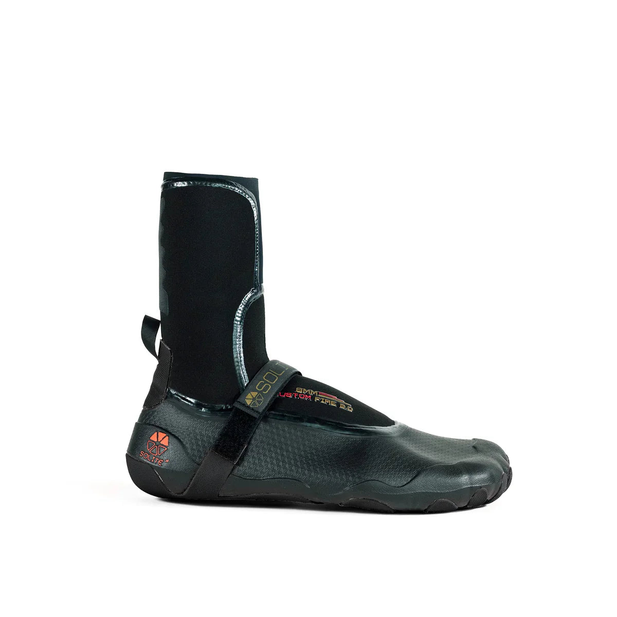 Solite 8mm Custom Fire 2.0 Wetsuit Boots - Black / Red | Boots | Solite