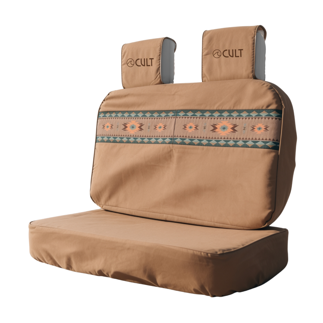 Campervan/Dinette | Double Back Seat Cover | Aztec Brown