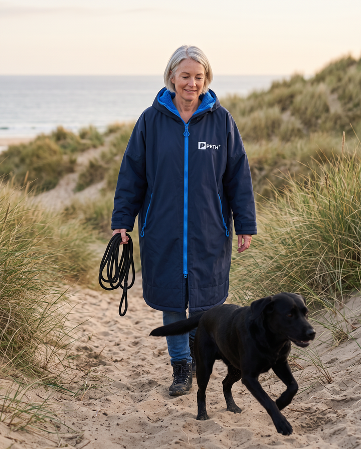 Waterproof Changing Robe | Navy/Blue