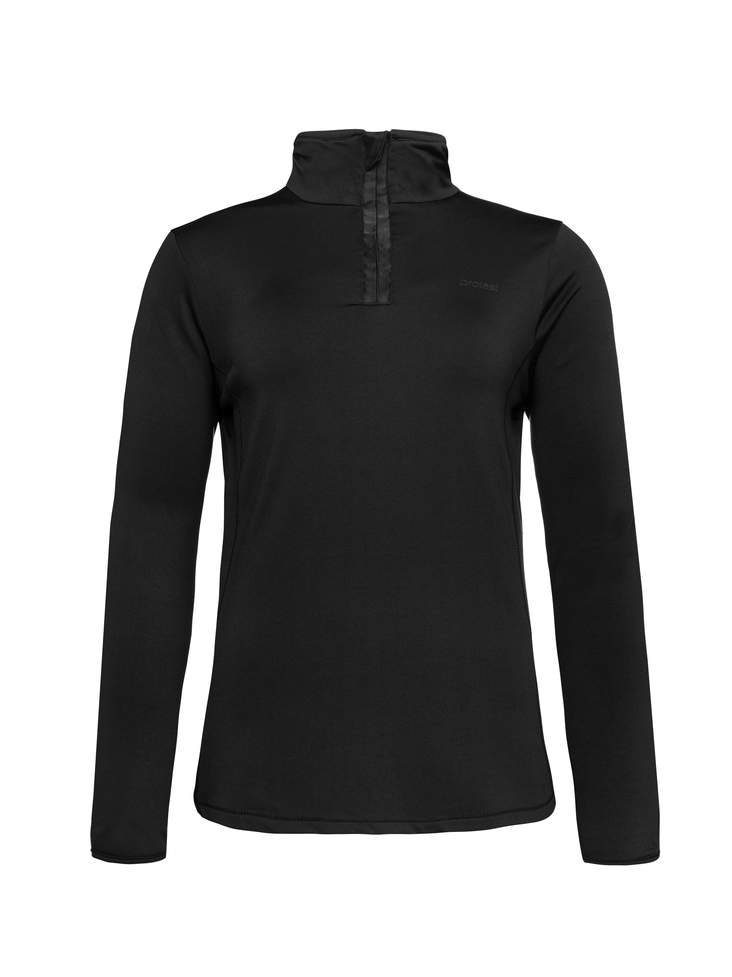 Protest Womens REFABRIZ 1/4 zip top - True Black | Fleeces | Protest