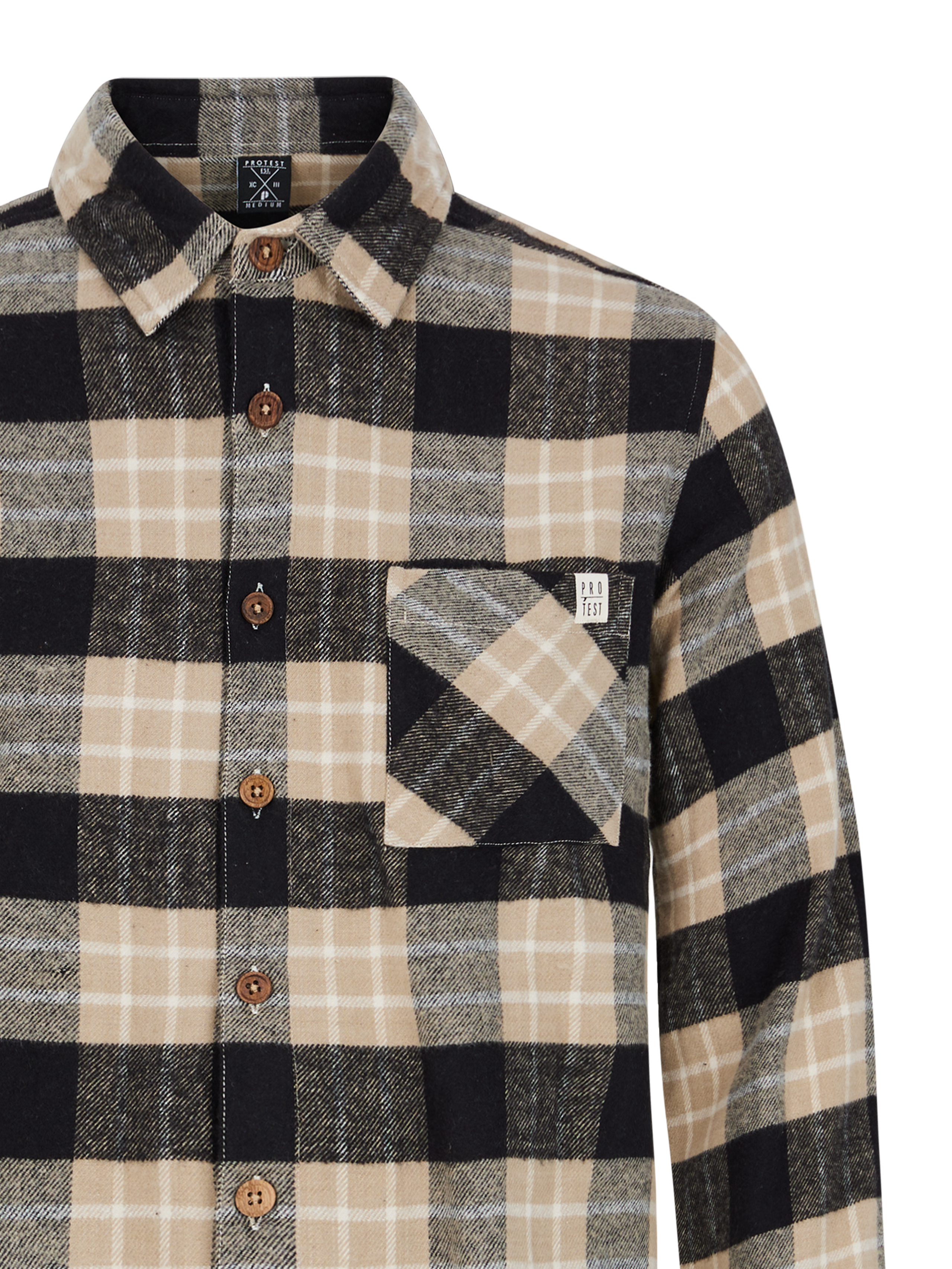 Protest Mens TASK outdoor overshirt - Brown | Shirts | Protest