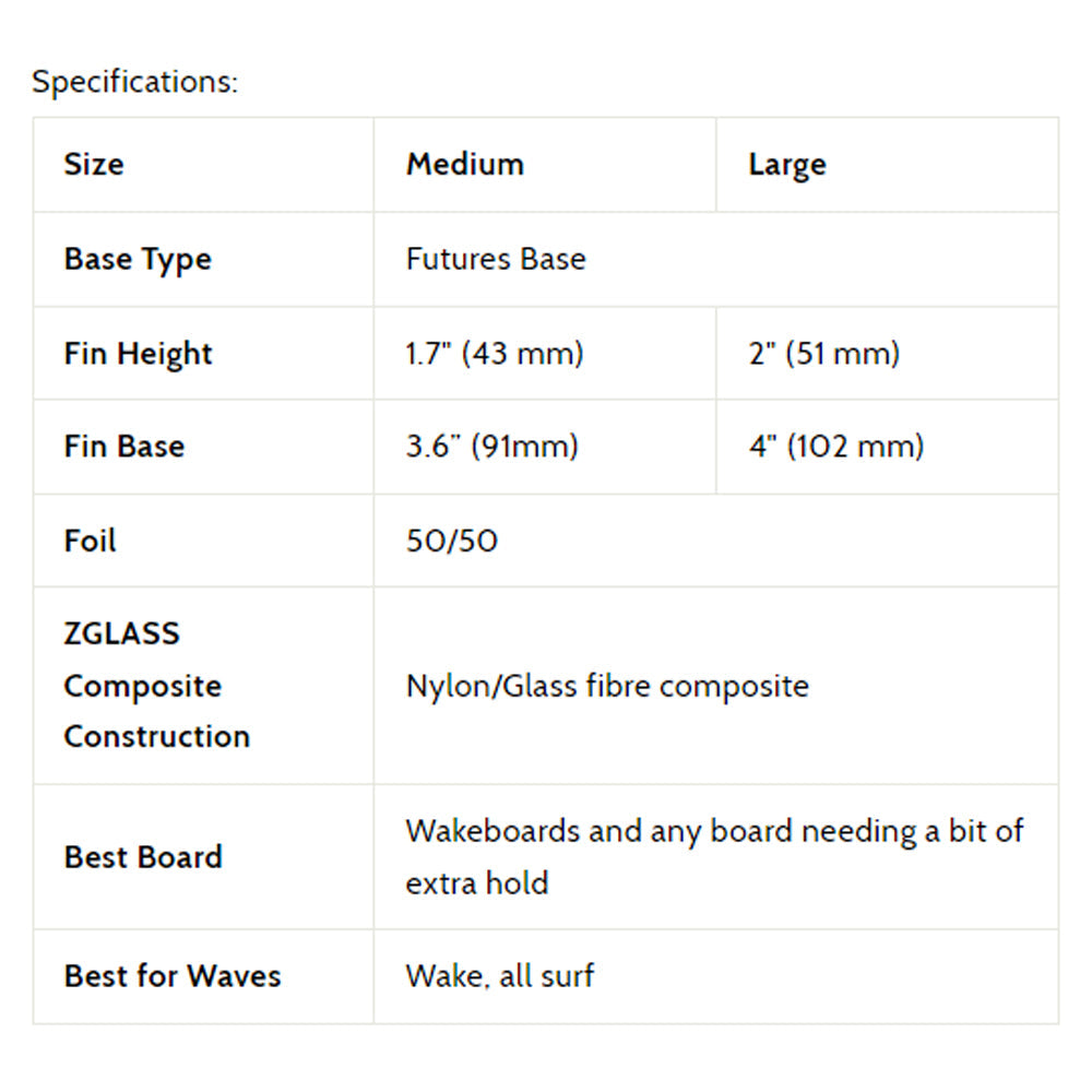 3D Fins - Dimpster - Large - B&amp;W Tech (Futures)