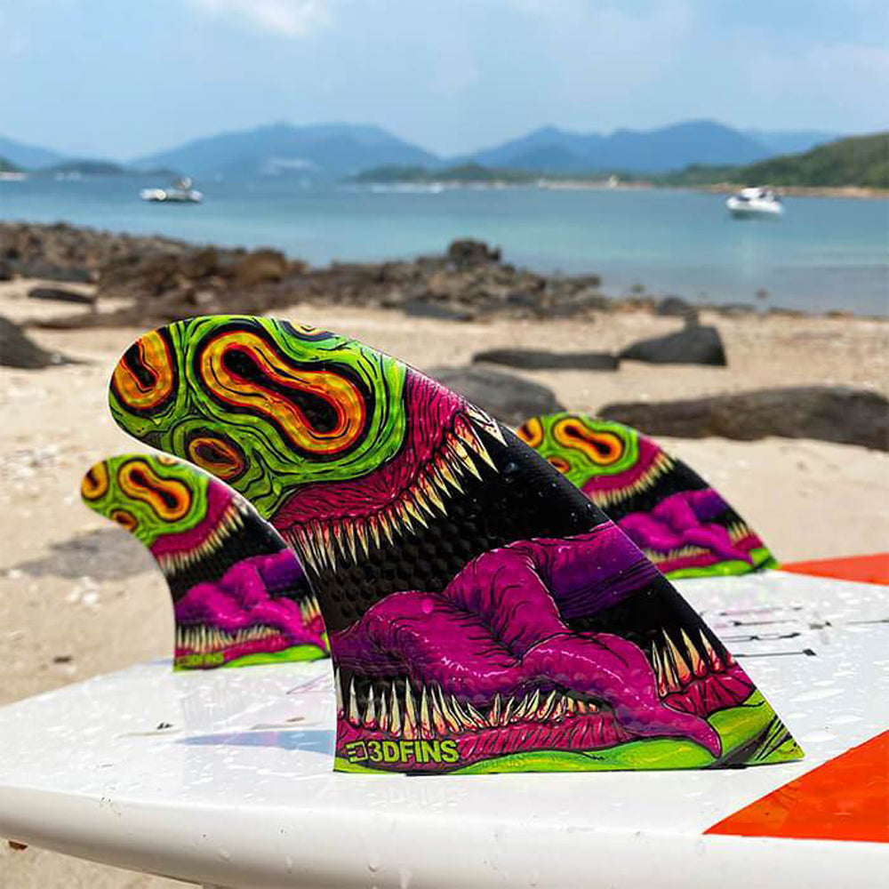 3D fins thruster set on a beach