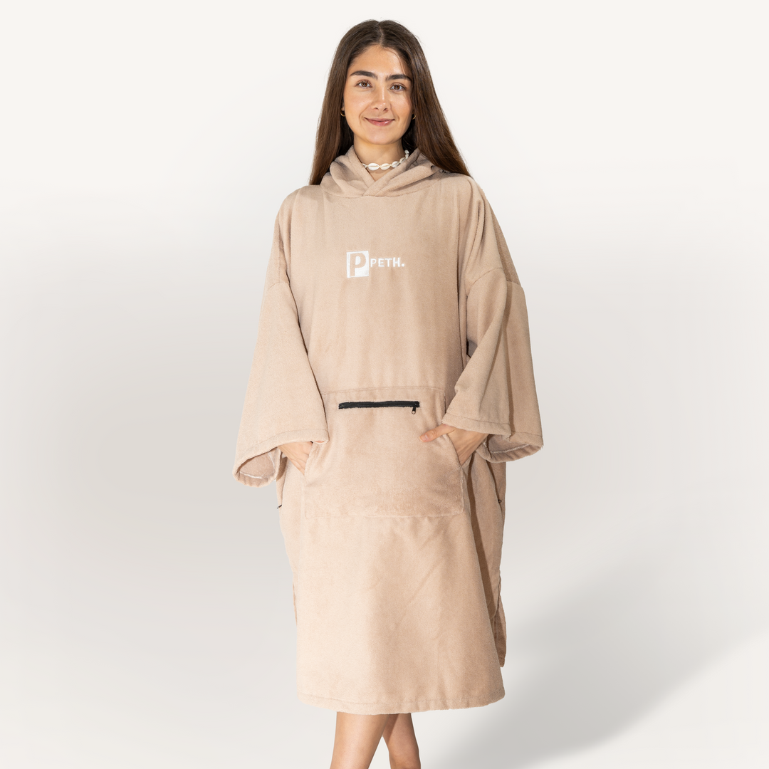 Microfibre Towel Changing Robe | Sand