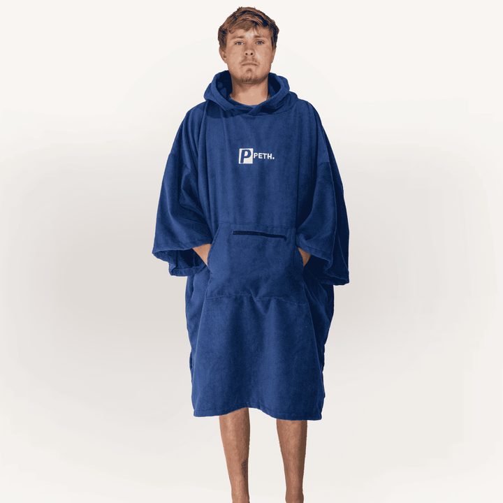 Microfibre Towel Changing Robe | Navy Blue