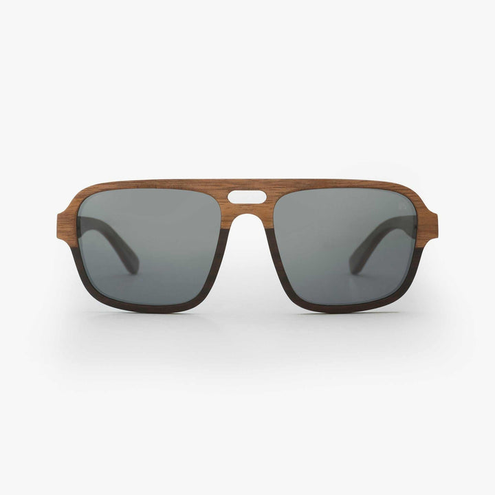 Sustainable Sunglasses - Nazere Walnut Wood Sunglasses