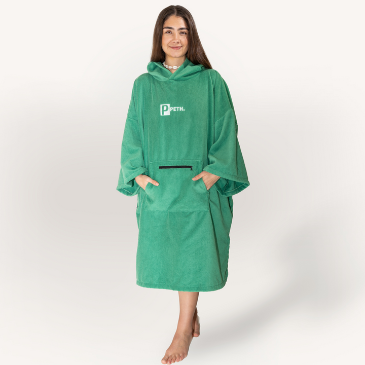 Microfibre Towel Changing Robe | Green