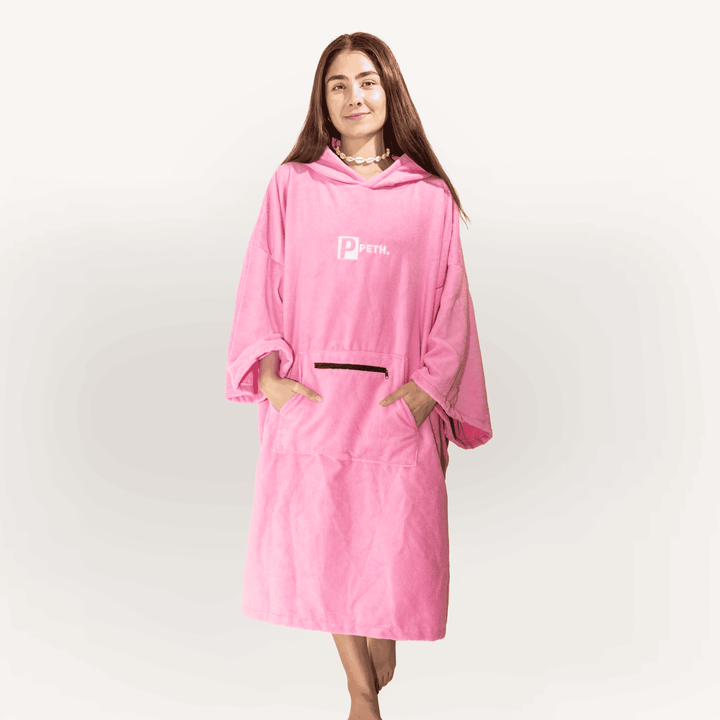 Microfibre Towel Changing Robe | Pink