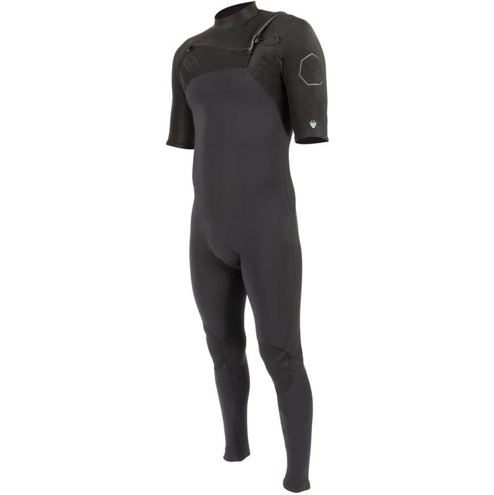 VIssla High Seas II 2-2 S/S Chest Zip Wetsuit - Stealth