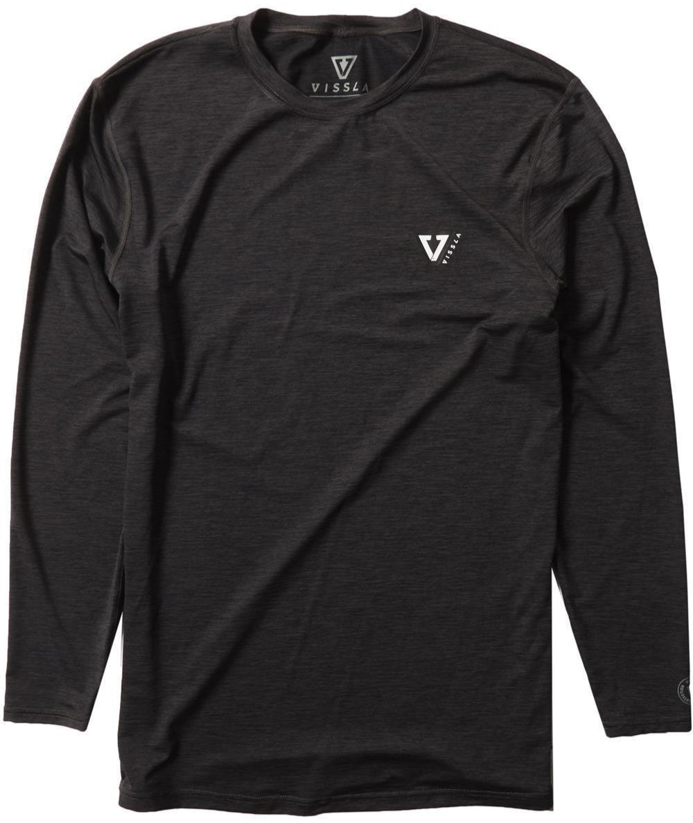 VIssla Twisted Eco L/S Lycra - Black Heather
