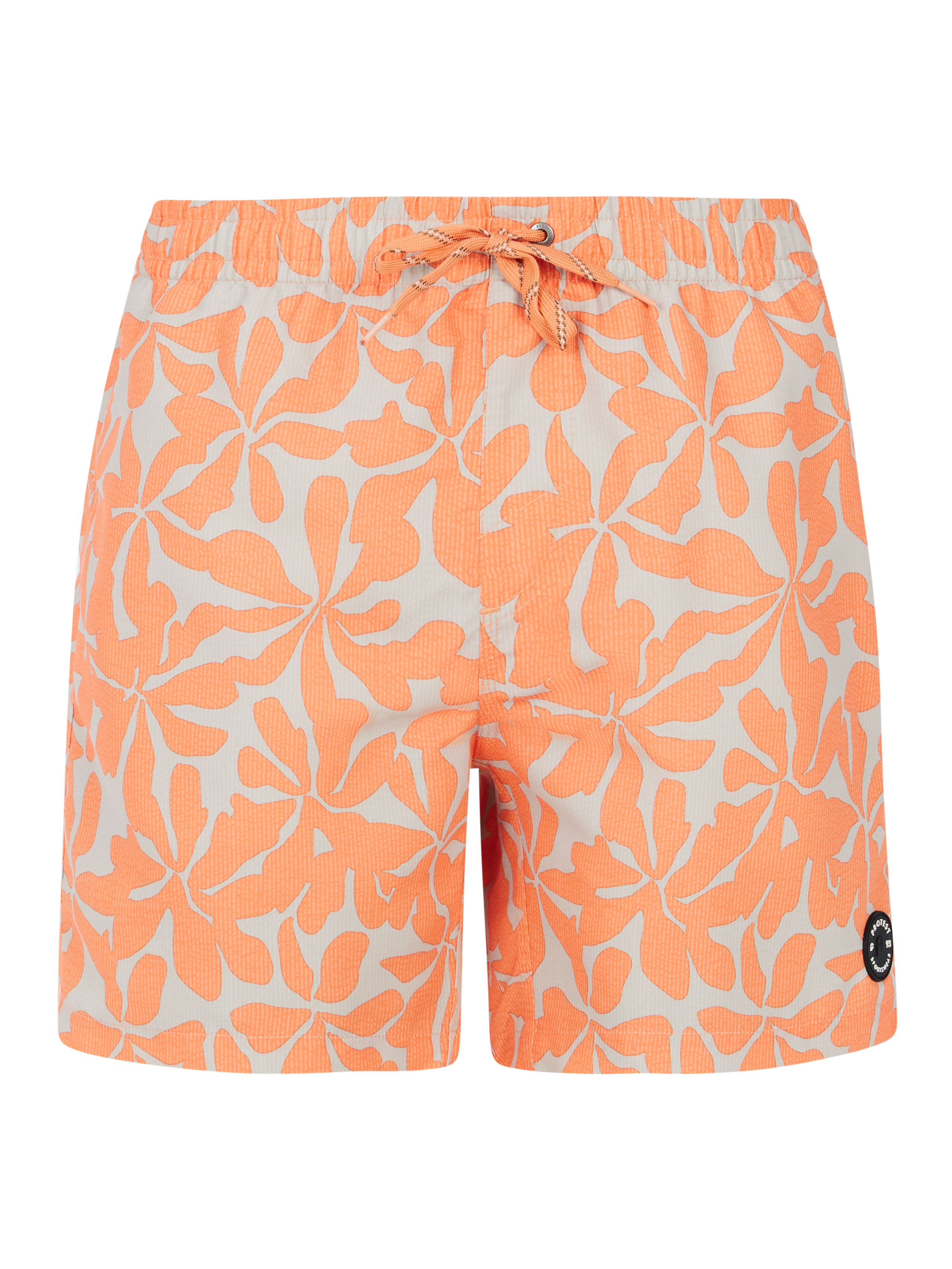 Protest Mens Baza Beach Shorts - Cadmium Orange