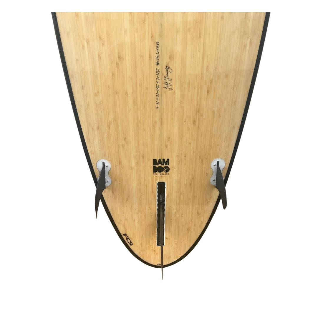7ft 2 Bamboo Round Tail Mini Mal Surfboard | Circle One