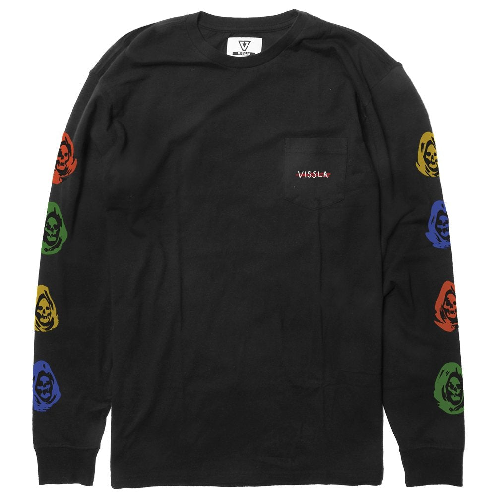 Vissla Lost Souls LS Pocket Tee - Black