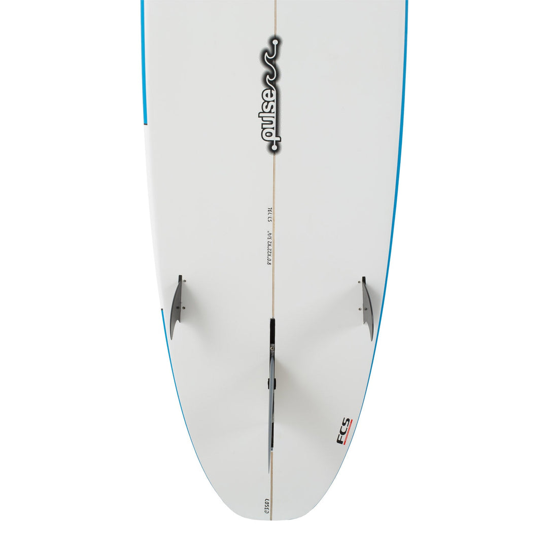 8ft Pulse Squash Tail Mini Mal Surfboard (Fins Included) | Australian Board Co