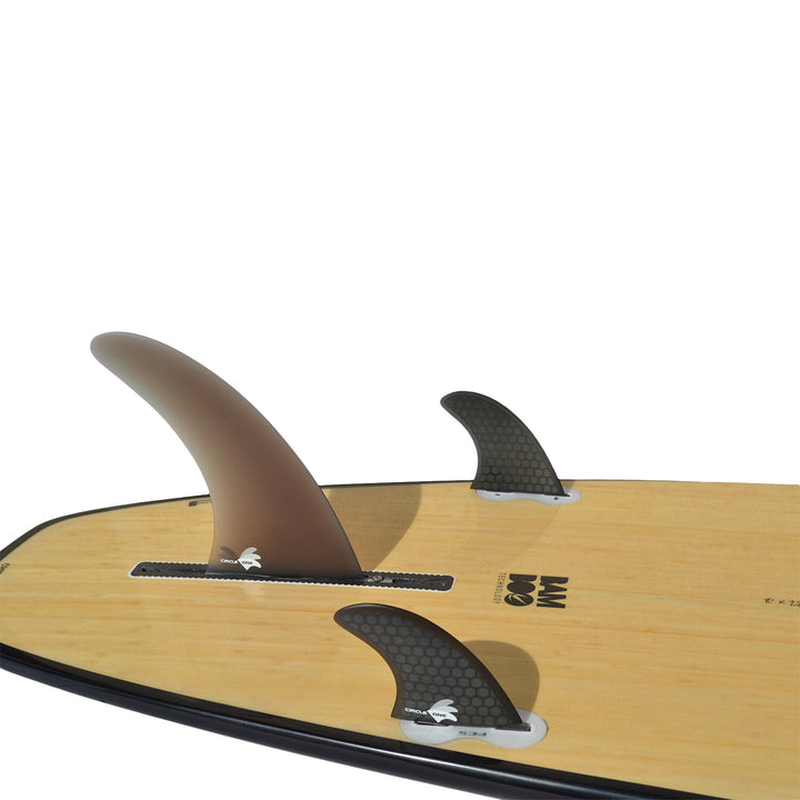 8ft Bamboo Squash Tail Mini Mal Surfboard | Circle One