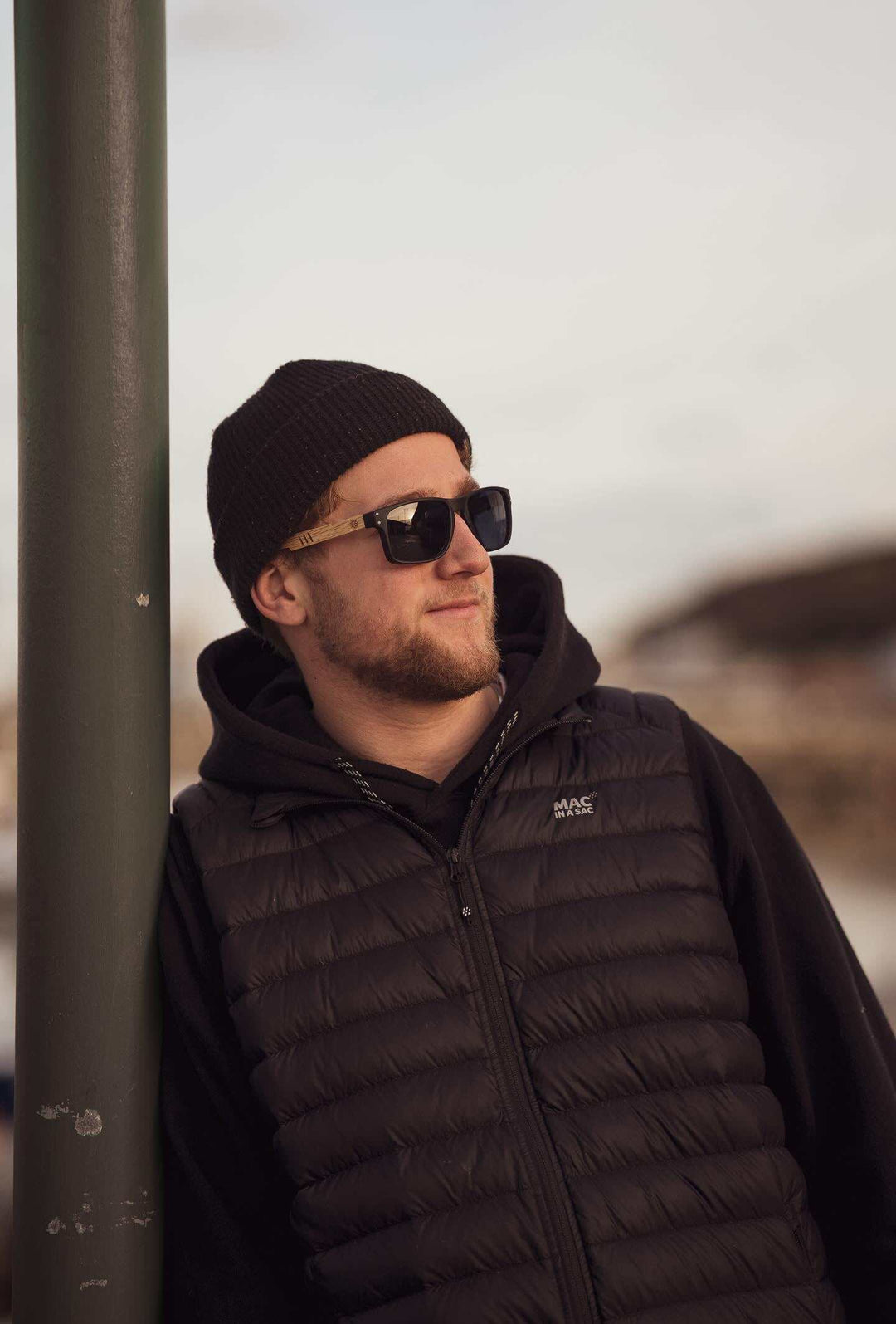 Bells Beach | Mens Polarised Sunglasses | Real Wood Arms