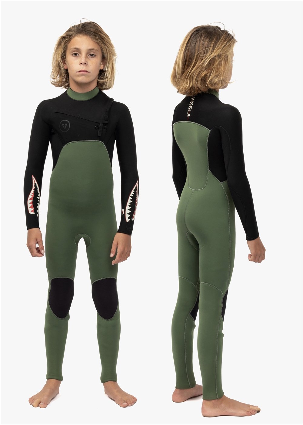 7 Seas boys 3-2 Chest Zip Wetsuit | Vissla