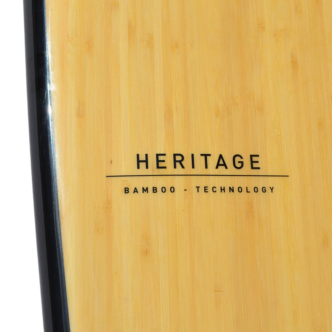 9ft 6 Bamboo Round Pin Tail Longboard Surfboard | Circle One