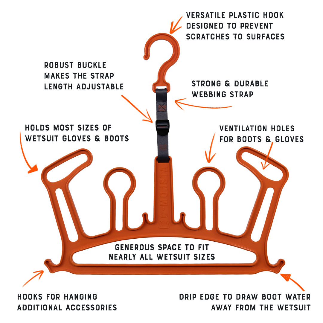 C-Monsta Wetsuit Hanger V2 - Orange