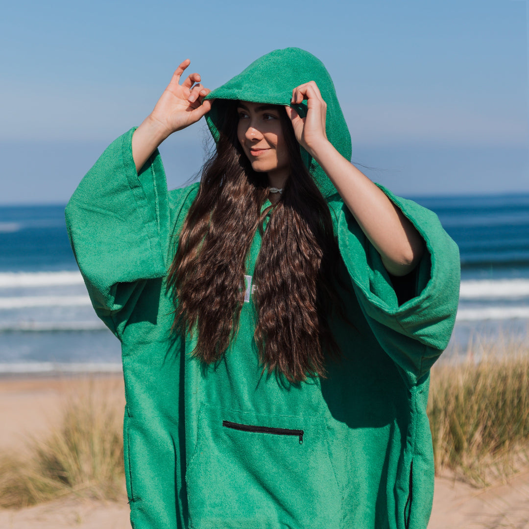 Microfibre Towel Changing Robe | Green