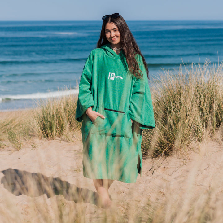 Microfibre Towel Changing Robe | Green