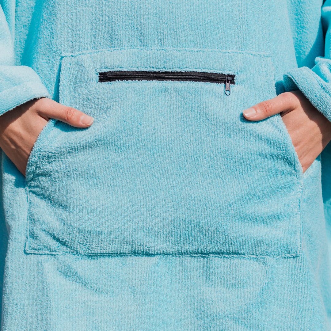 Microfibre Towel Changing Robe | Sky Blue