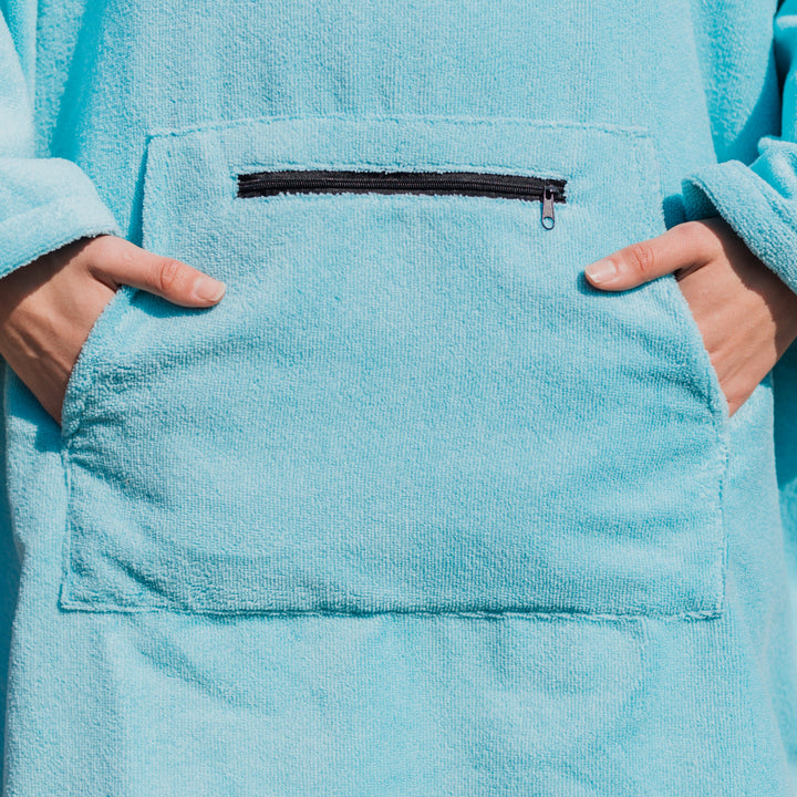 Microfibre Towel Changing Robe | Sky Blue
