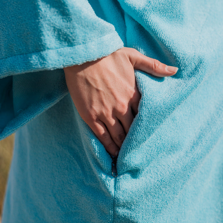 Microfibre Towel Changing Robe | Sky Blue