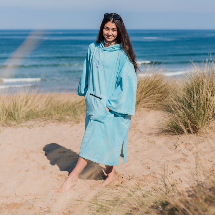 Microfibre Towel Changing Robe | Sky Blue