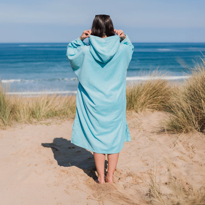 Microfibre Towel Changing Robe | Sky Blue
