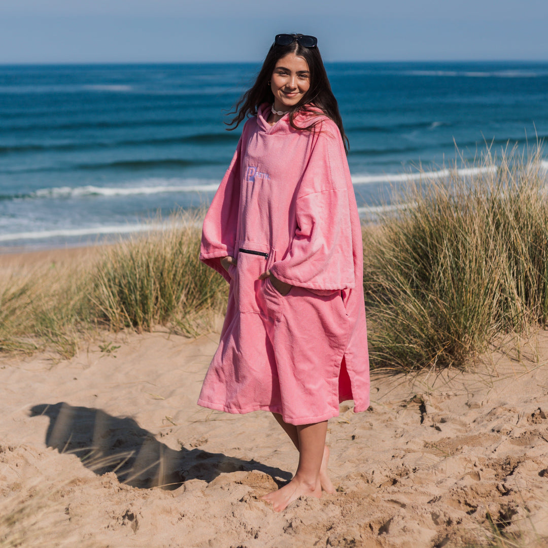 Microfibre Towel Changing Robe | Pink