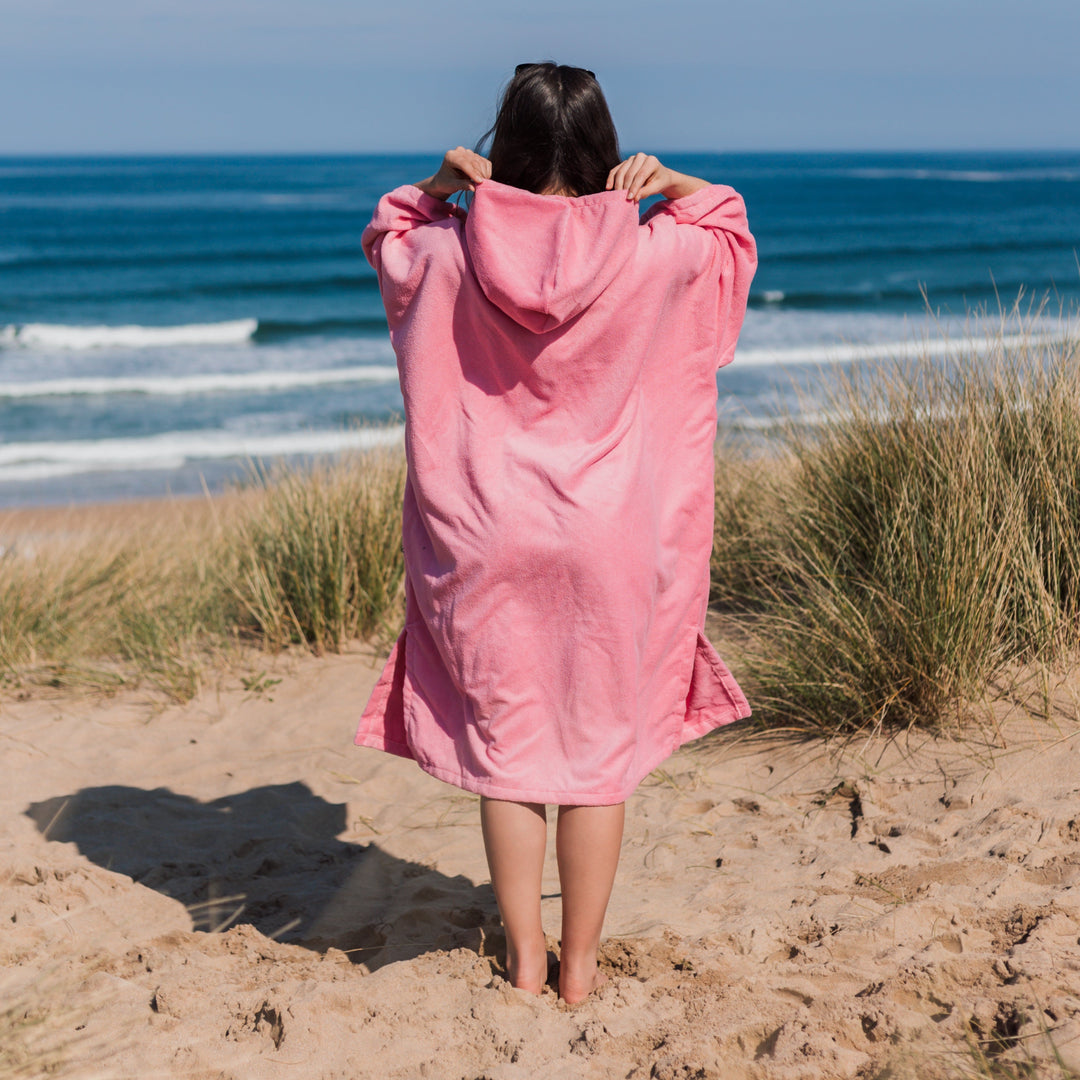 Microfibre Towel Changing Robe | Pink