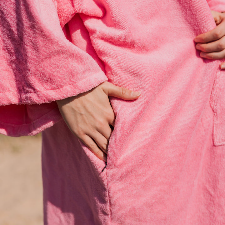 Microfibre Towel Changing Robe | Pink