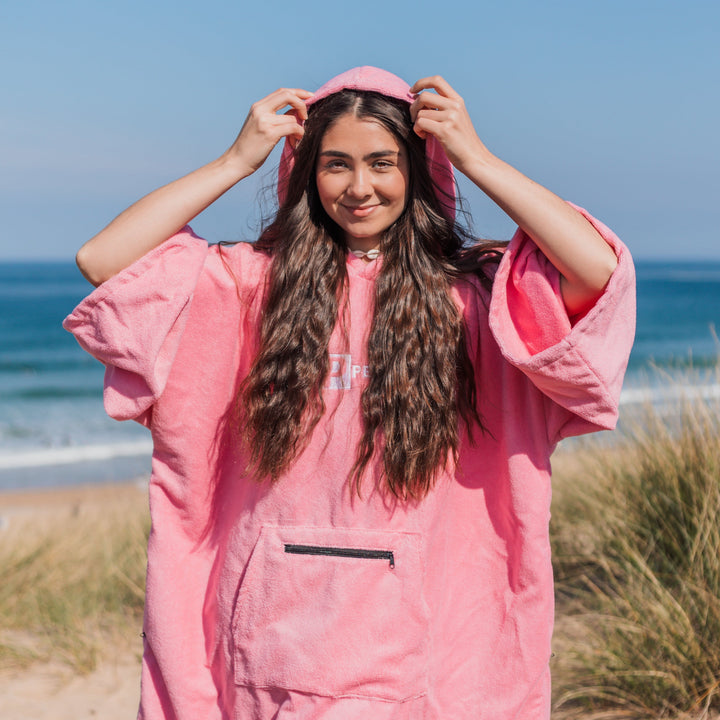 Microfibre Towel Changing Robe | Pink