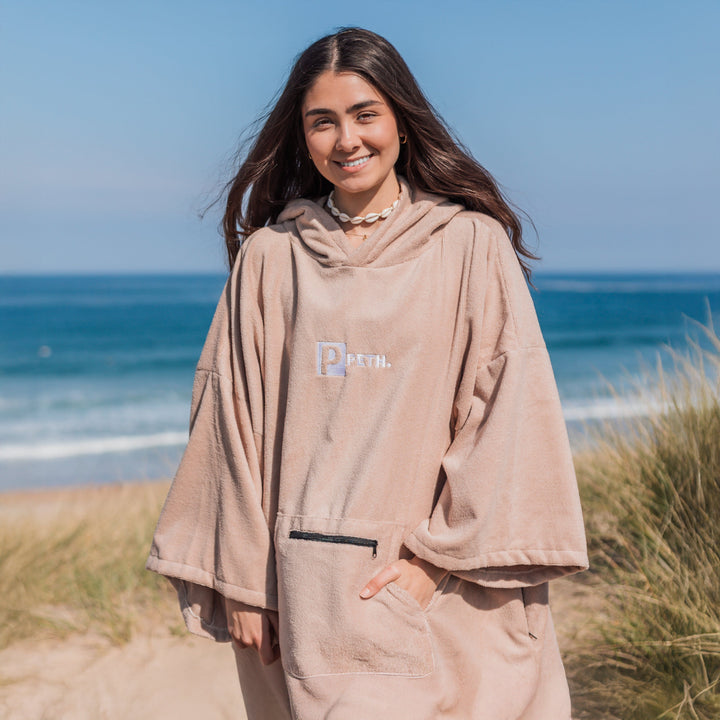 Microfibre Towel Changing Robe | Sand