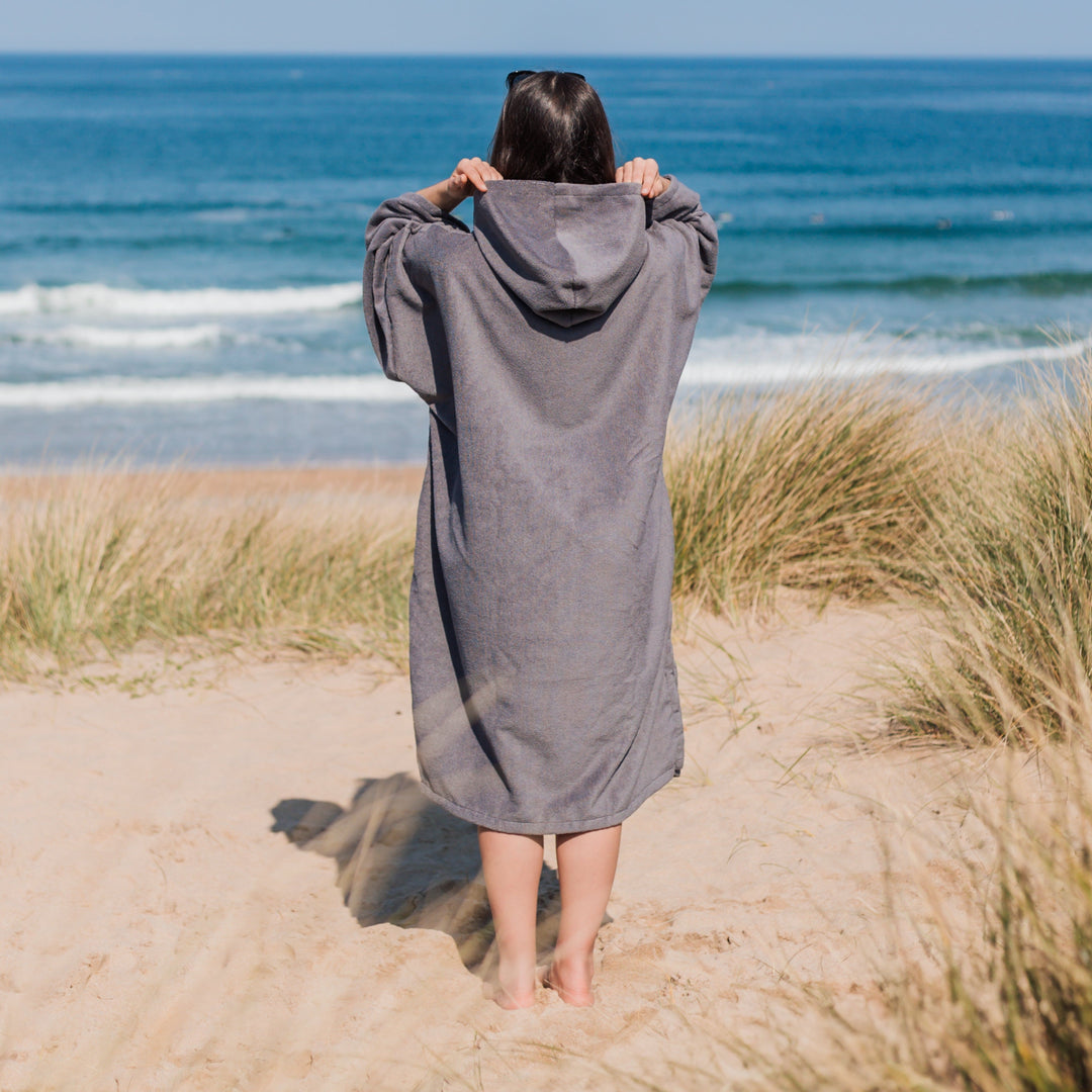 Microfibre Towel Changing Robe | Grey