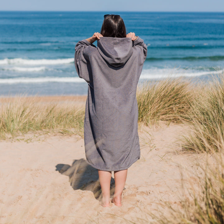 Microfibre Towel Changing Robe | Grey