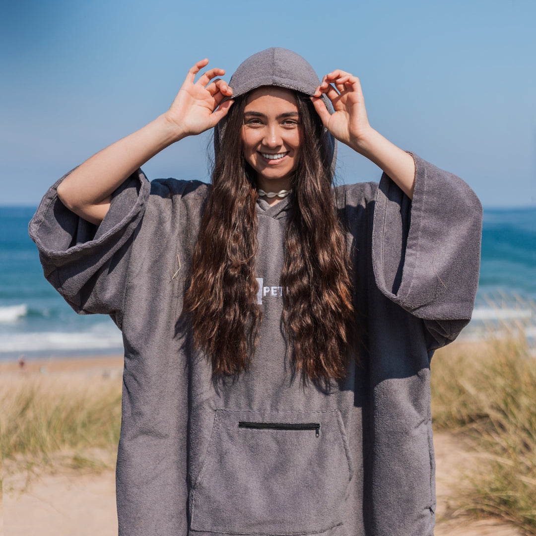 Microfibre Towel Changing Robe | Grey