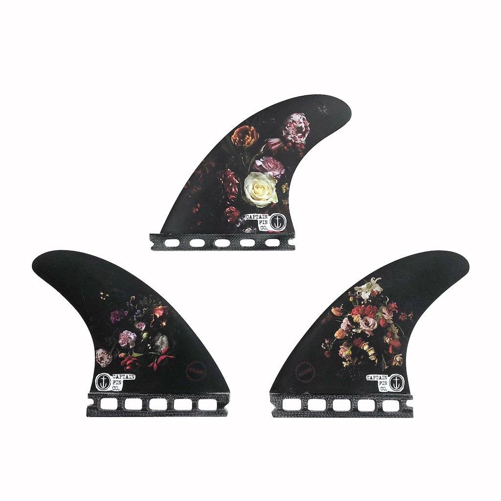 Captain Fin Co - Dion Agius Flowers Tri - Medium - Black (Futures)