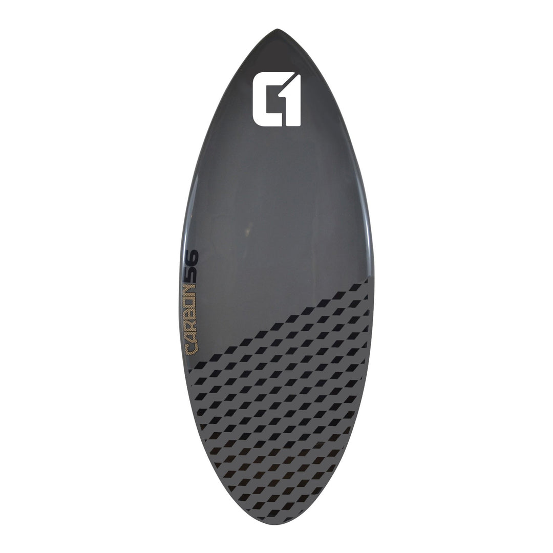 50-56inch Carbon Fibre Epoxy Skimboard Cobalt Grey | Circle One