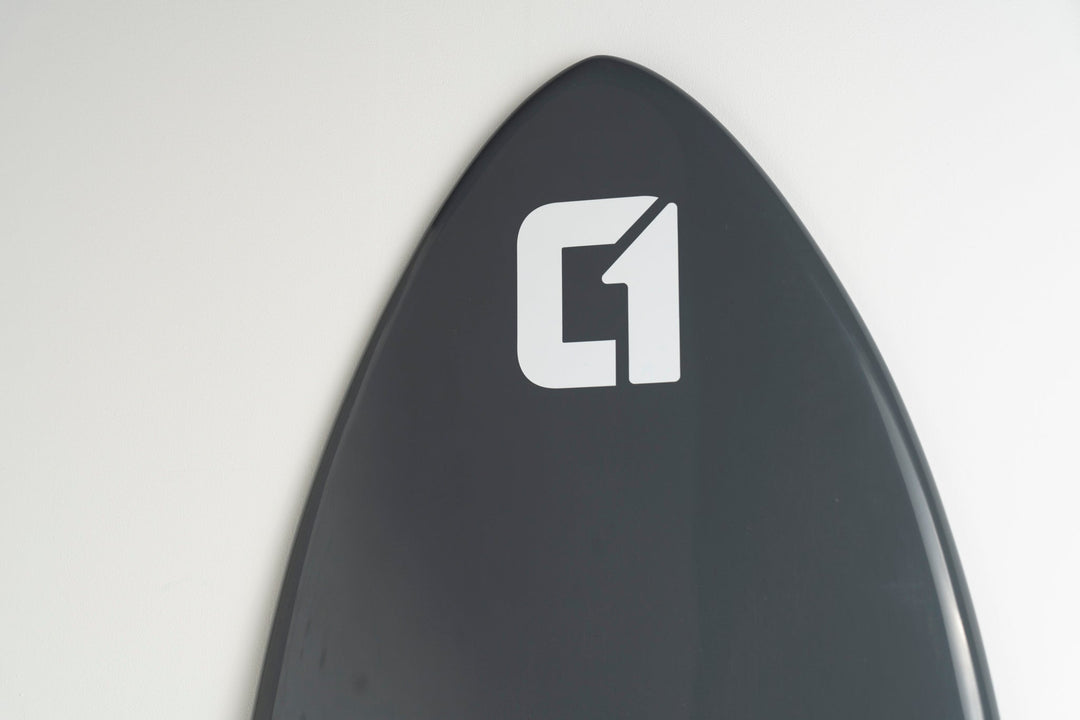 50-56inch Carbon Fibre Epoxy Skimboard Cobalt Grey | Circle One