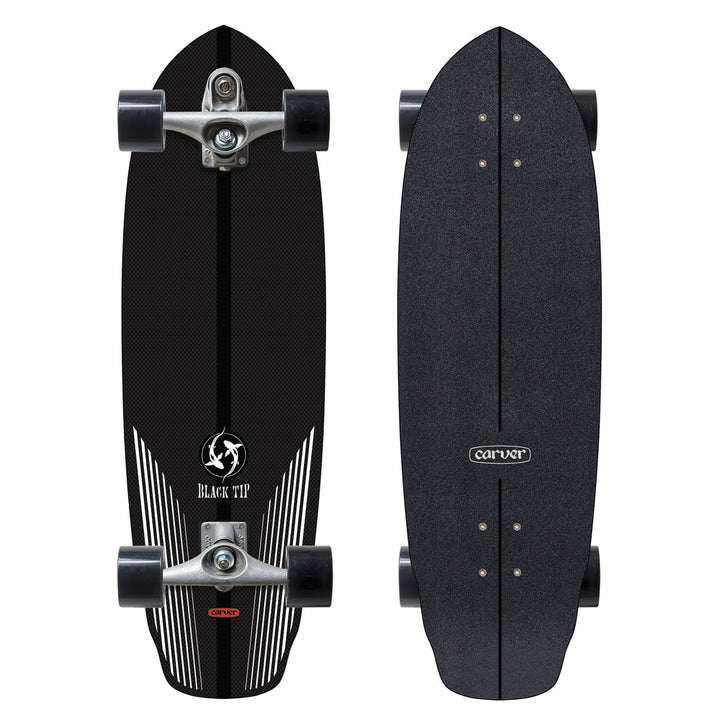 Carver Skateboards - 32.5" Black Tip Carbon - C7 Complete