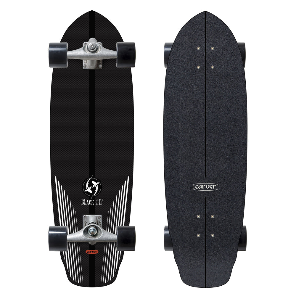 Carver Skateboards - 32.5" Black Tip Carbon - CX Complete