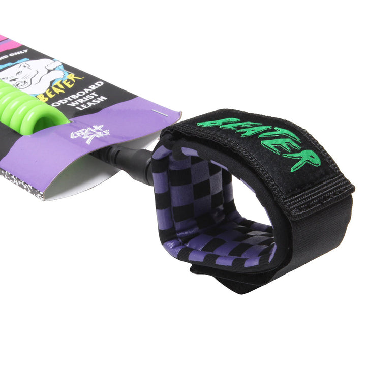 Catch Surf - Beater Bodyboard Leash - Green &amp; Purple