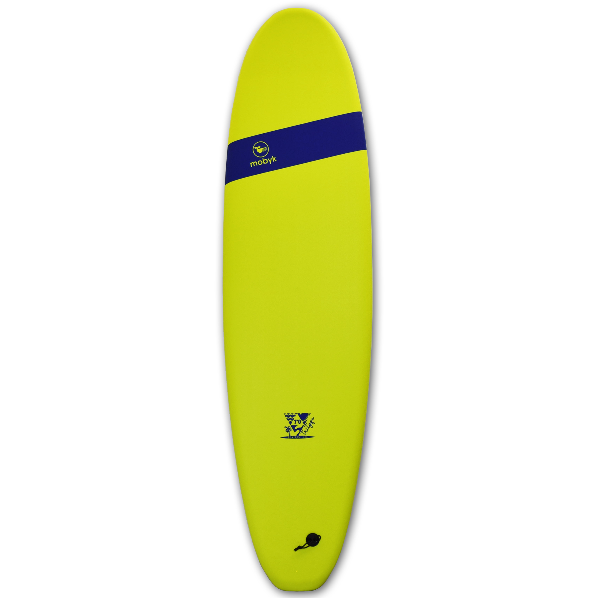Mobyk 7'0 Classic Long Softboard - Electric Lemon | Surfboards | Mobyk