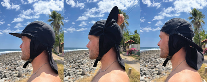 Convertable hat for easier duckdiving