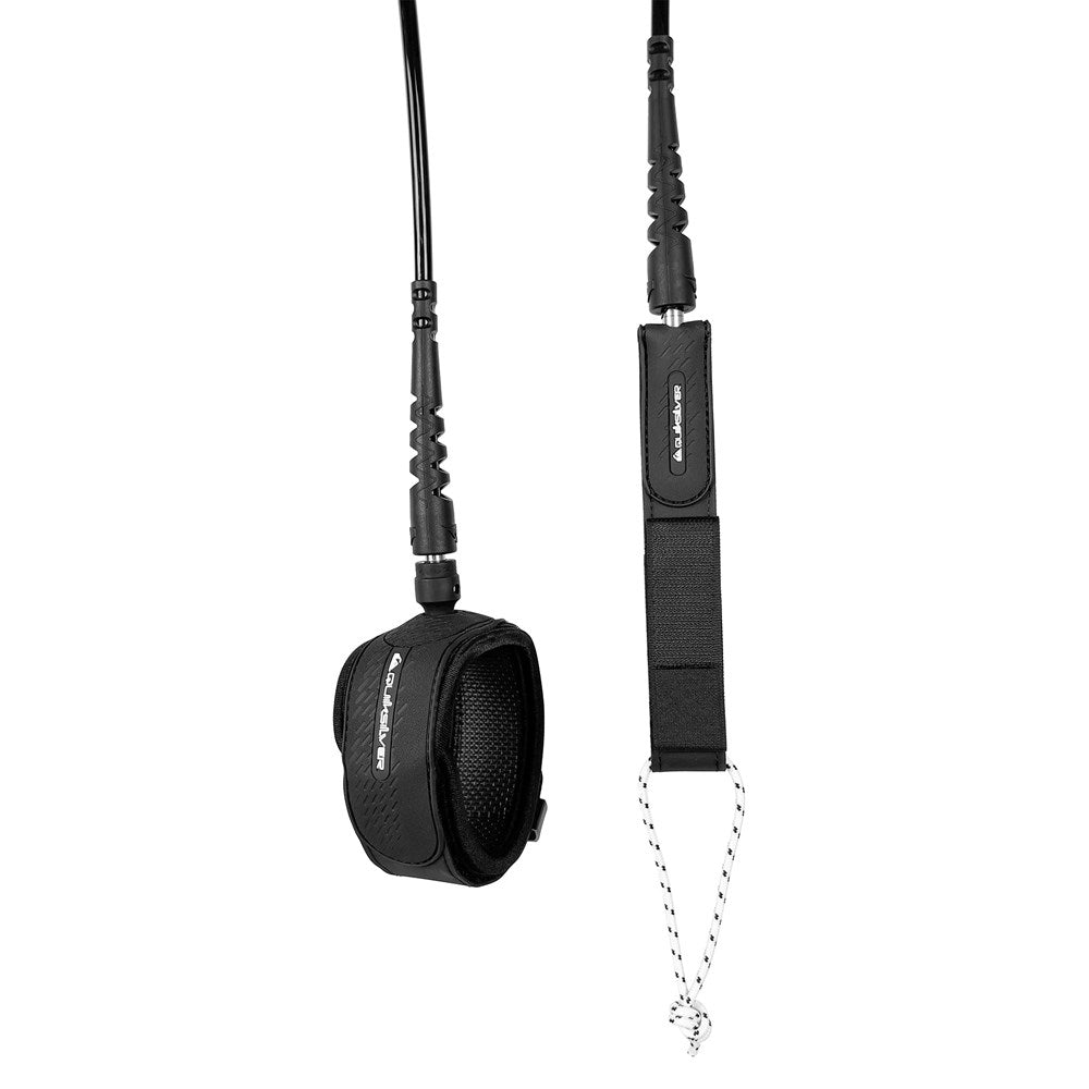 Quiksilver Highline Surfboard Leash - Black | Leashes | Quiksilver