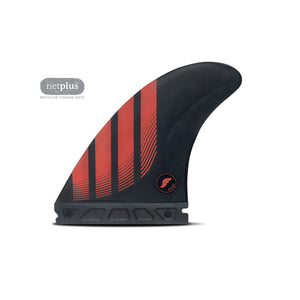Futures P8 Alpha Thruster Fin Set Large - Red / Black